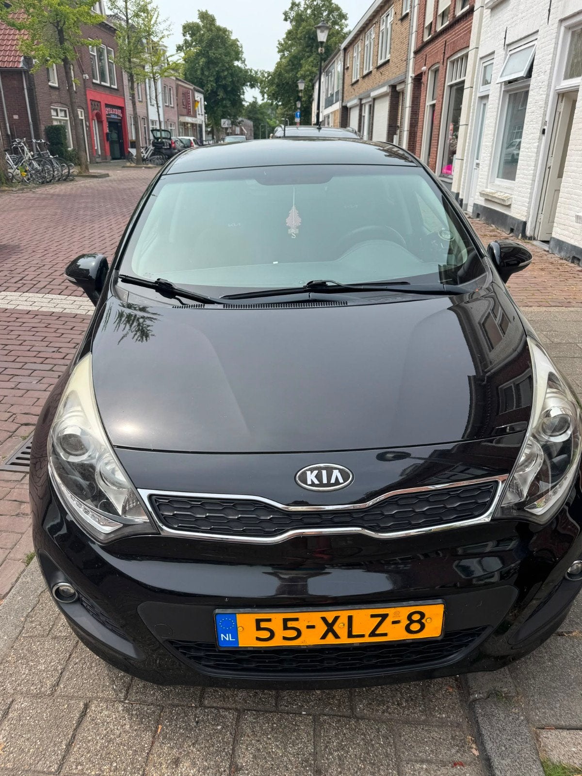 Kia Rio 1.2 I 5DRS 2012 Zwart, Auto's, 450 kg, 40 €/maand, 4 cilinders, Zwart