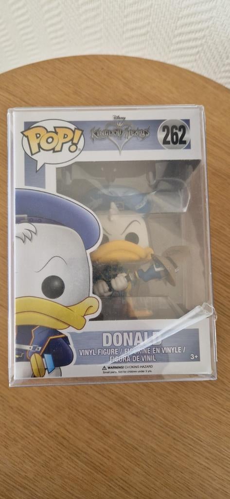 Kingdom Hearts Donald Funko Pop! #262 + Protector, Ophalen of Verzenden, Nieuw