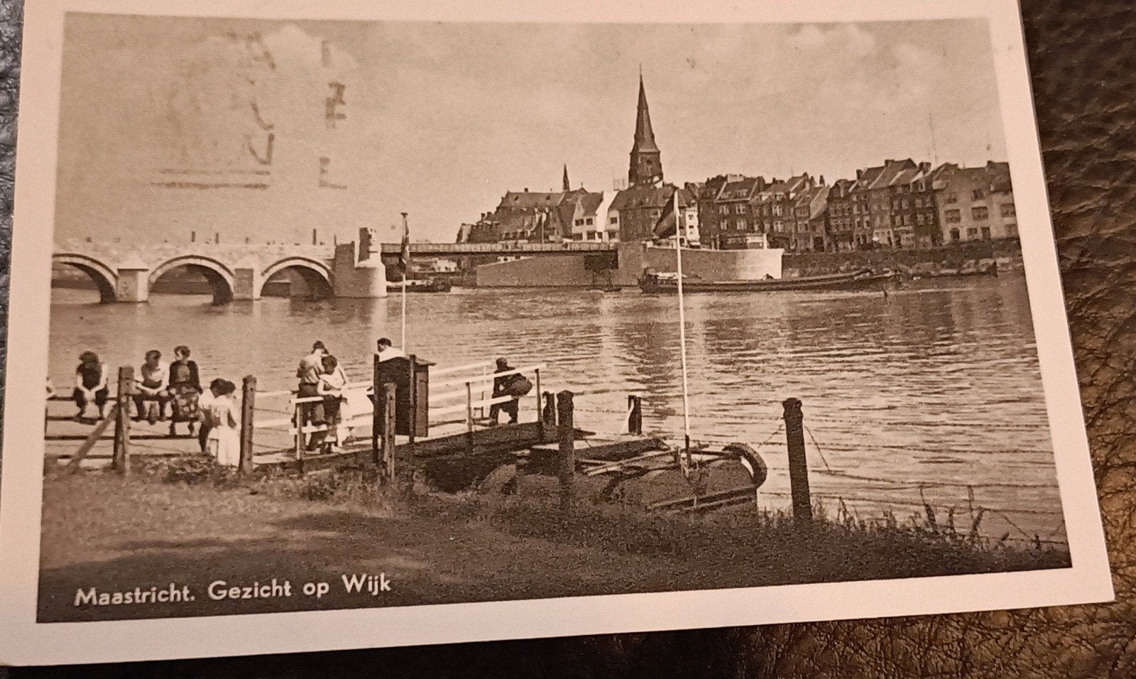 Maastricht. 1957. Gezicht op Wijk., Verzenden, 1940 tot 1960, Gelopen, Limburg