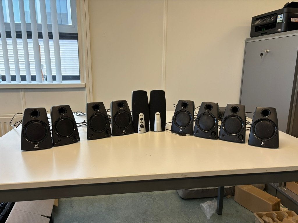 Partij 5 computer speakers, Computers en Software, Ophalen, Gebruikt