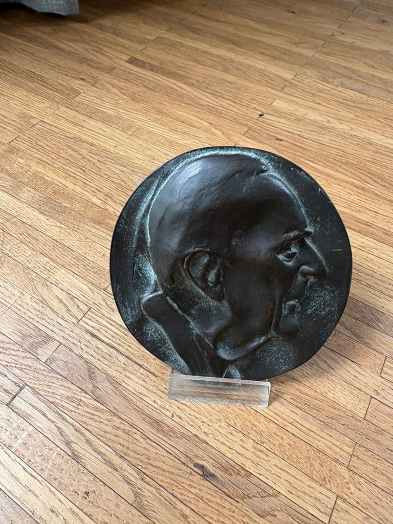 Bronzen Plakette Frits Philips – Museum Kempenland (2000), Antiek en Kunst, Ophalen of Verzenden