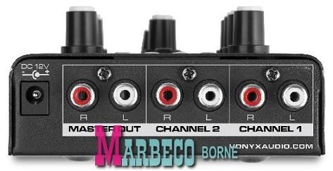 Mengpaneel, 2-Kanaals Mixer USB,MP3,Bluetooth, Bass, Treble, Vonyx, Nieuw, Info@marbeco.nl, Overige instrumenten