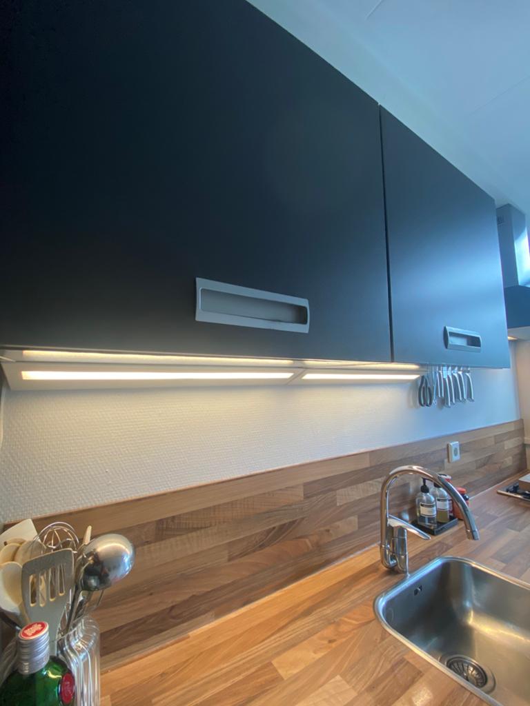 2x IKEA Slagsida 60cm onderbouw verlichting, IKEA, Kunststof, Ophalen of Verzenden, Wit