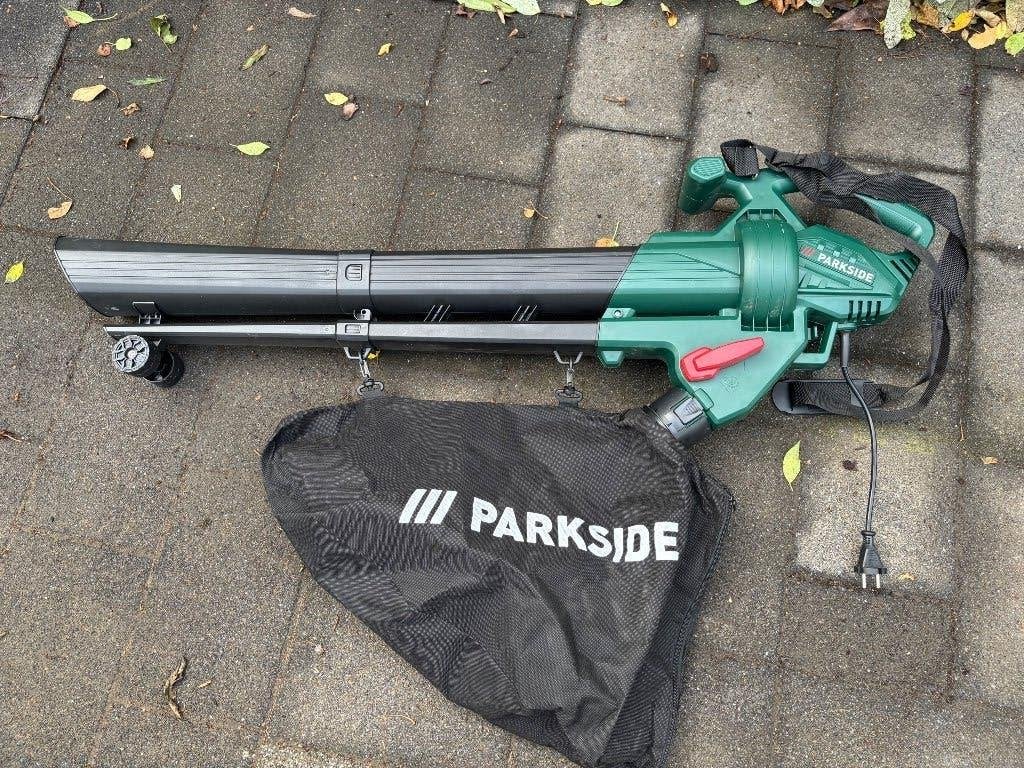 Bladblazer en zuiger Parkside, Ophalen, Handgedragen, Met opvangzak, Elektrisch