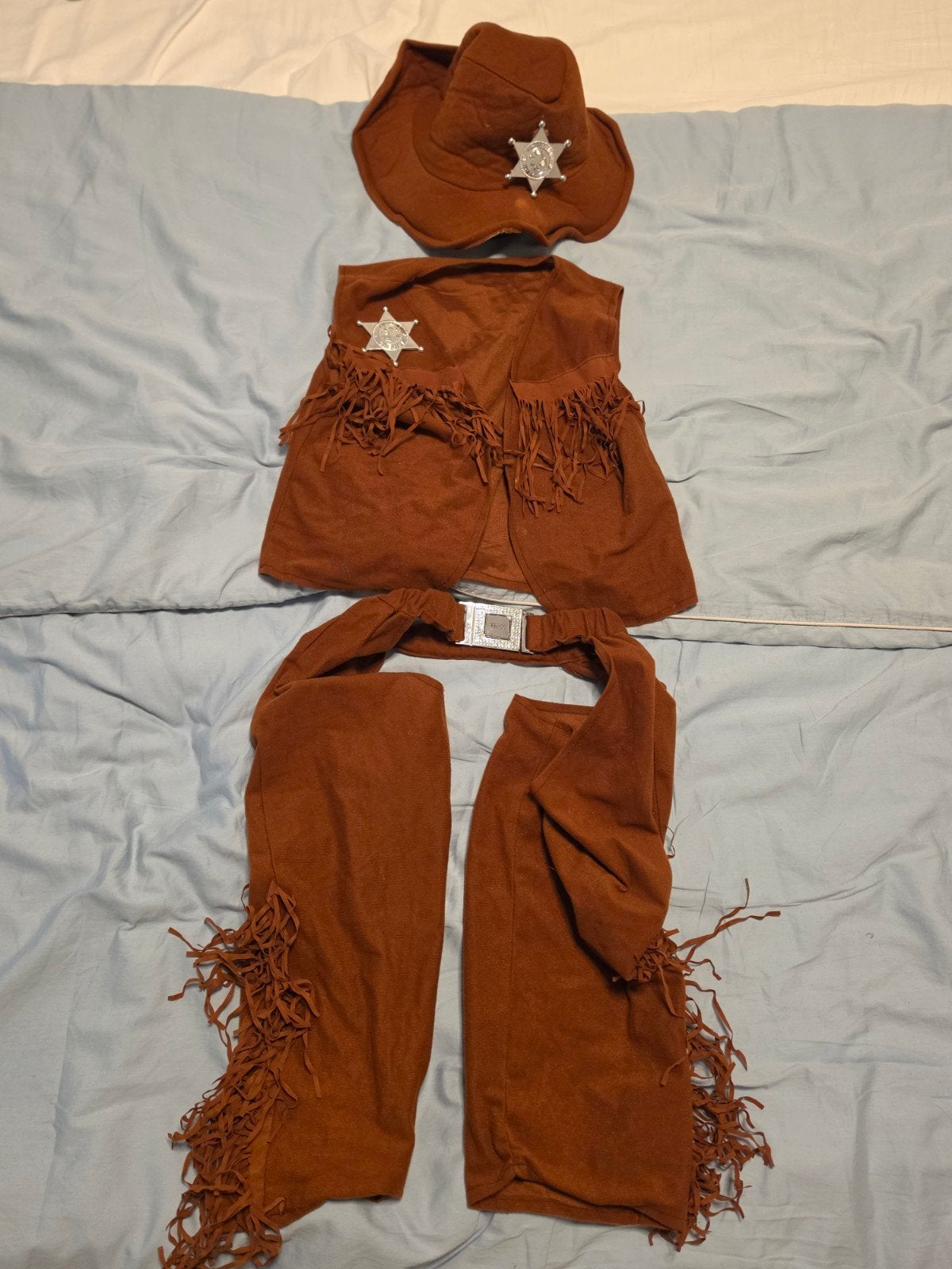 Cowboy kostuum voor kinderen (6-9 jaar), Ophalen of Verzenden, Gebruikt, 122 t/m 128, Jongen of Meisje