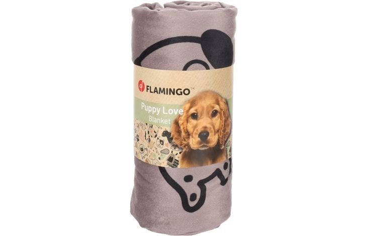 flamingo puppy Deken Oddi Rechthoekig, Overige typen, ., Flamingo, Nieuw