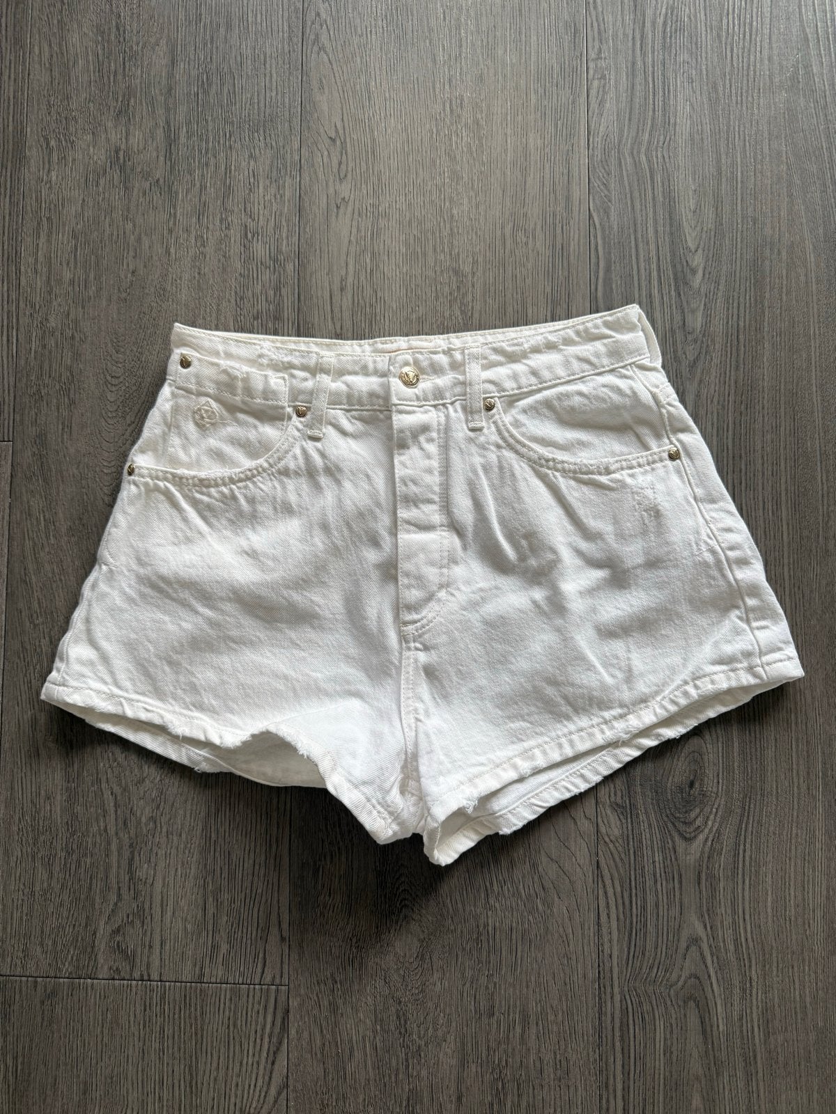 Josh V witte denim shorts maat M, ZGAN!, Maat 38/40 (M), Kort, Wit, Ophalen of Verzenden