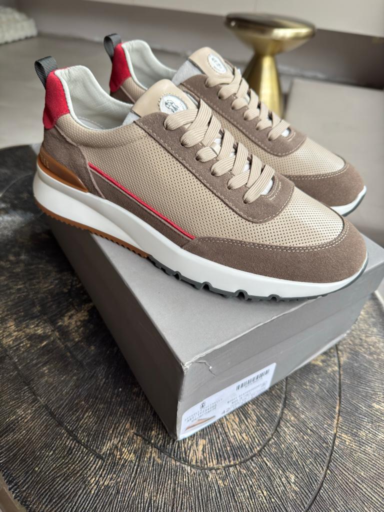 Brunello Cucinelli Sneakers - Nieuw in doos, Bruin, Nieuw, Ophalen of Verzenden, Sneakers of Gympen