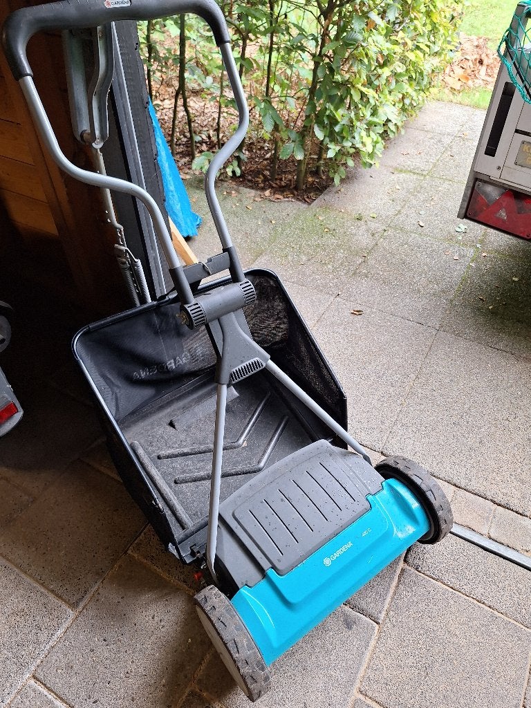Handgrasmaaier gardena, Ophalen, Gebruikt, Handgrasmaaier, Opvangbak