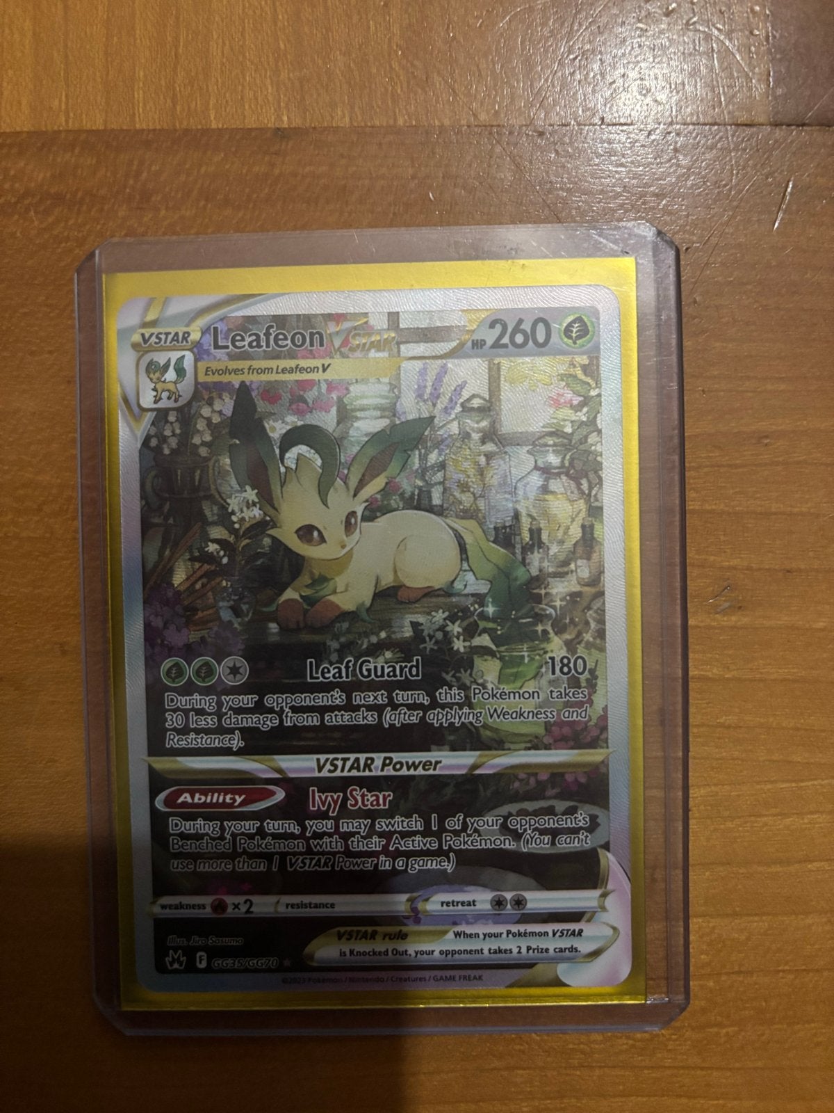 Leafeon VSTAR Pokémon kaart - Zo goed als nieuw, Ophalen of Verzenden, Zo goed als nieuw, Losse kaart