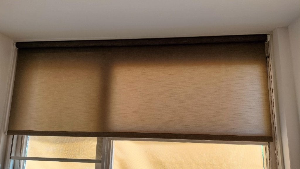 Gordijnen/Rolgordijn/Jaloezie, Rolgordijn, In te korten, Beige, 480 cm