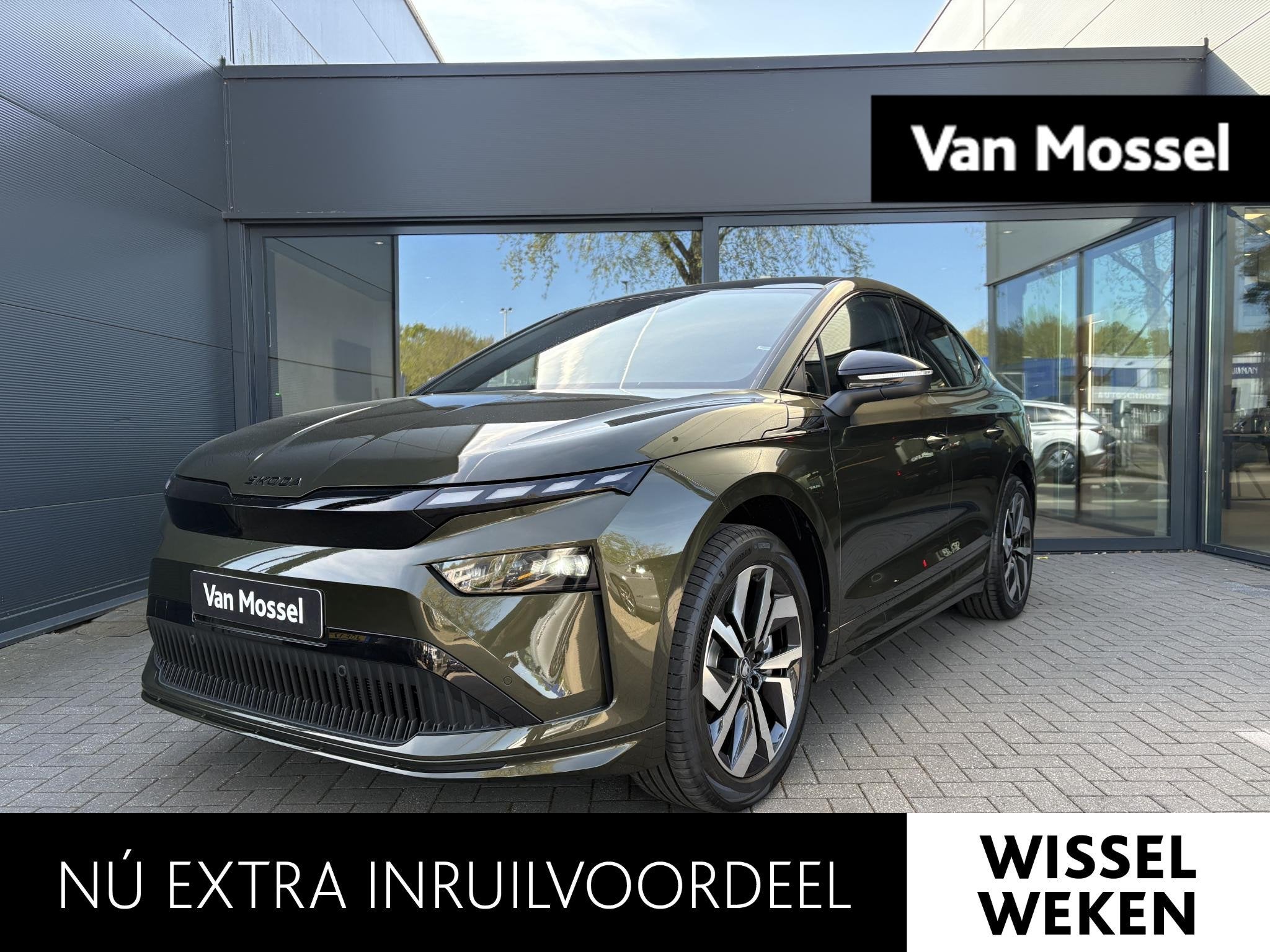 Skoda Enyaq Coupé 85 Sportline 286 PK | DIRECT LEVERBAAR |, Auto's, Automaat, Zwart, 82 kWh, 286 pk