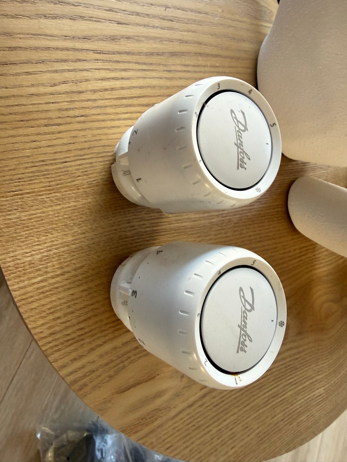 Danfoss Thermostaatknoppen (2 stuks), Ophalen of Verzenden, Gebruikt