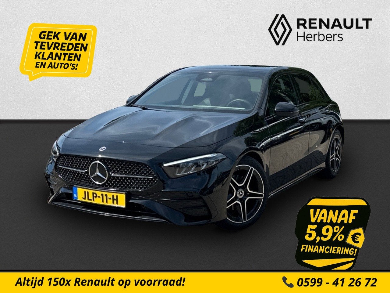 Mercedes-Benz A-Klasse 200 AMG Line CRUISE / CAMERA / STOEL, Auto's, Gebruikt, Bedrijf, Hybride Elektrisch/Benzine, 1600 kg