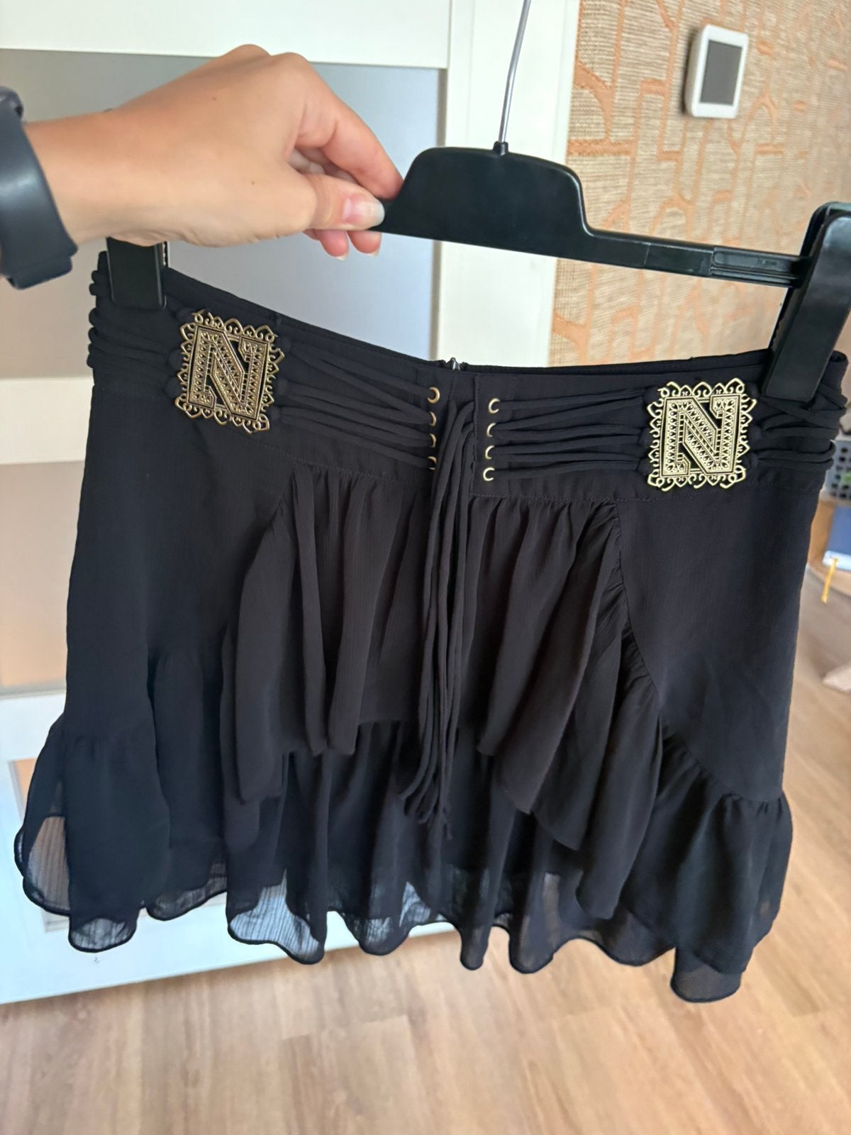 Nikkie rok zwart 36, Kleding | Dames, Zwart, Ophalen of Verzenden, Zo goed als nieuw, Maat 36 (S)