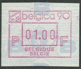 BELGIE 1990 Belgica '90 Frama Label, Michel: 21, Postfris., Verzenden, Postfris, Postfris, Overig