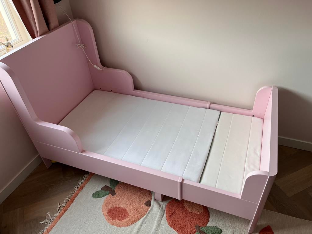 IKEA meegroeibed Busunge met matras, Kinderen en Baby's, Kinderkamer | Bedden, Ophalen, 70 tot 85 cm, Zo goed als nieuw, Lattenbodem