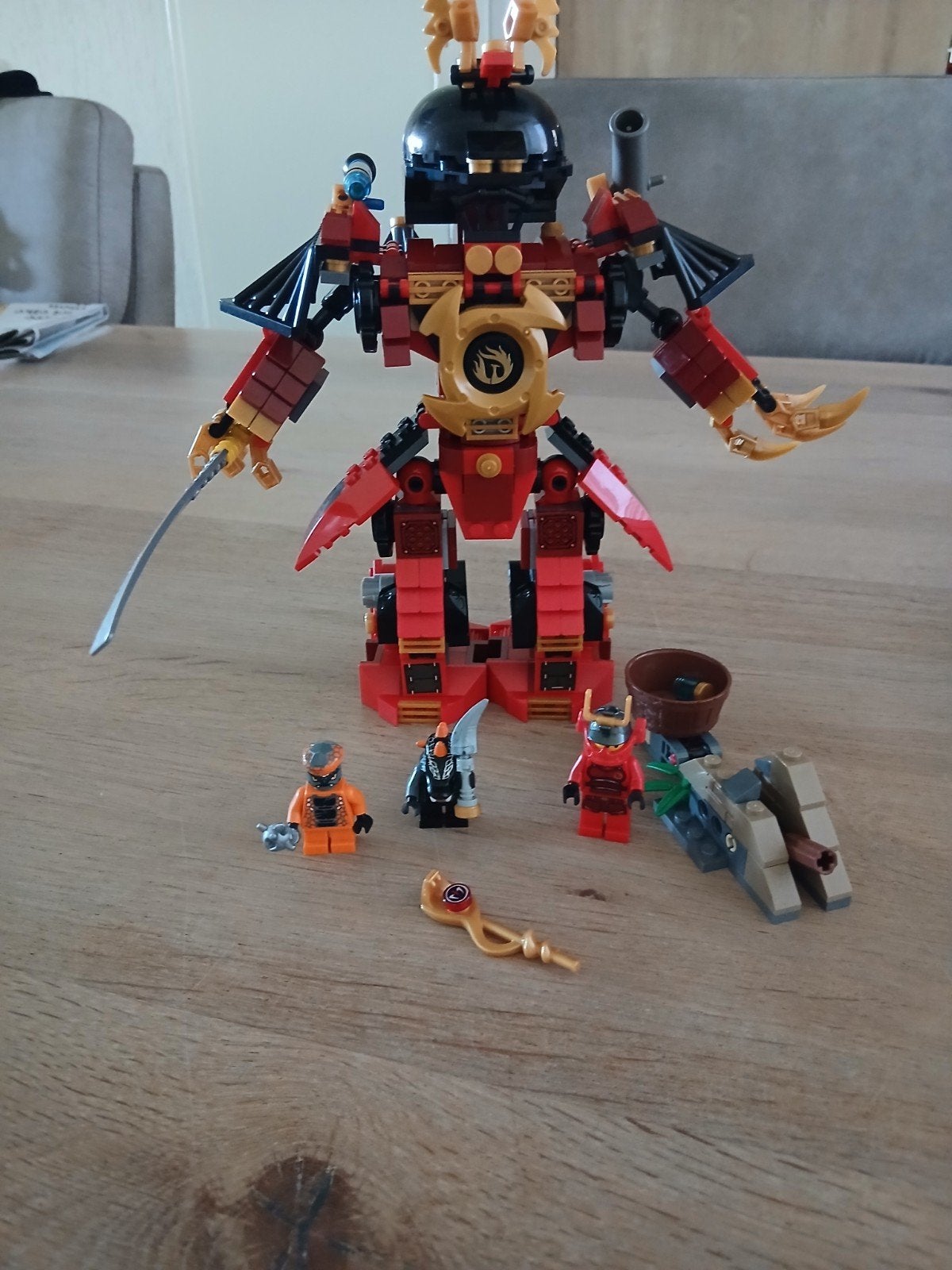 lego 9448 samurai mech   ninjago, Gebruikt, Lego, Ophalen of Verzenden, Compleet