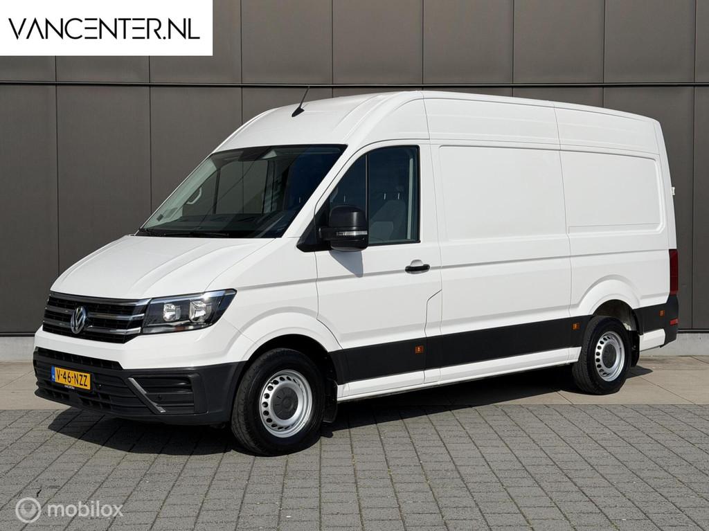 Volkswagen Crafter L3H3 2.0 TDI 177PK Automaat Carplay Trekh, Auto's, Bestelauto's, Stof, Gebruikt, 4 cilinders, Volkswagen