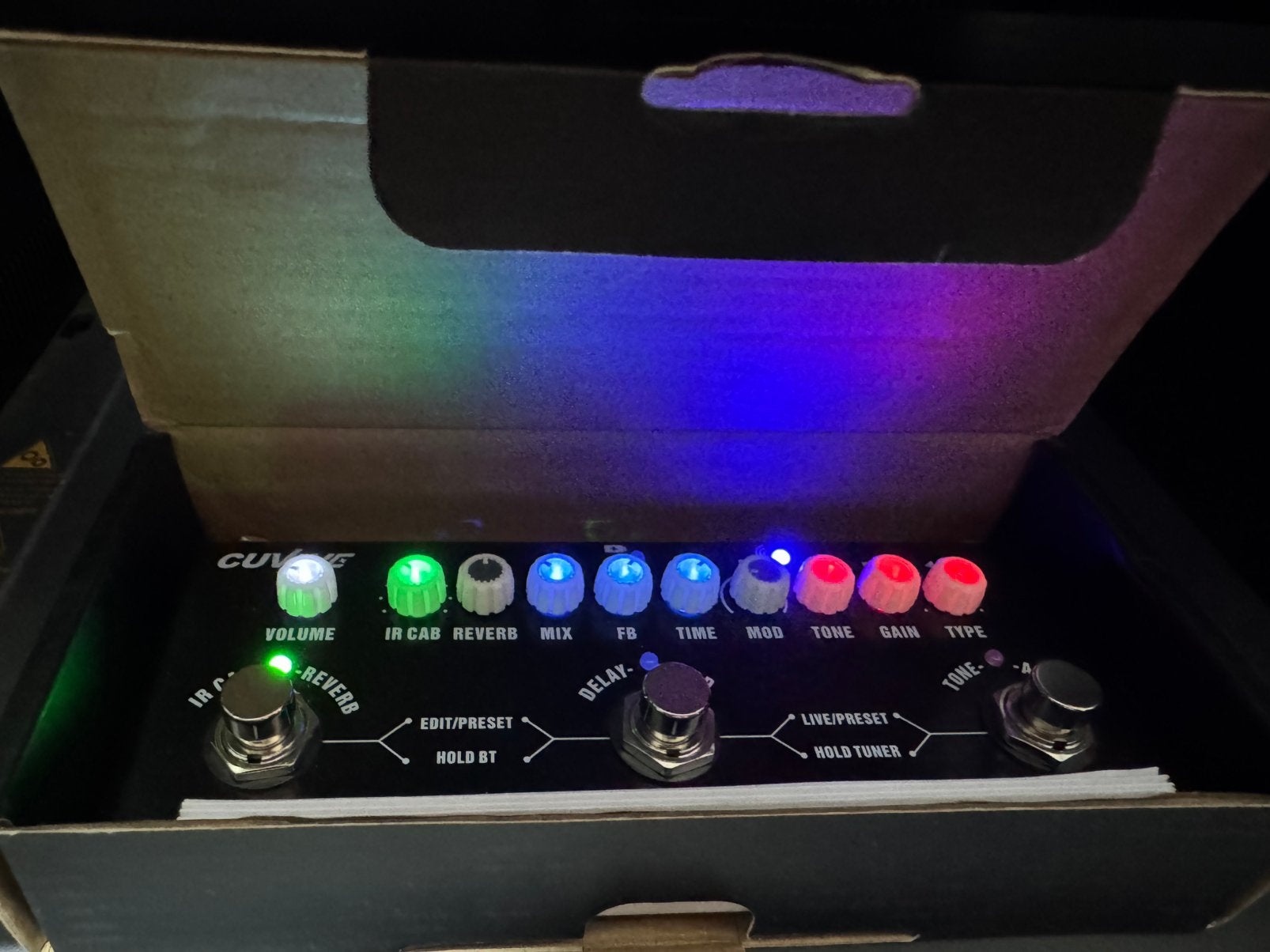CUVAVE Cube Baby Multi-Effect Gitaarpedaal, Ophalen of Verzenden, Zo goed als nieuw, Multi-effect