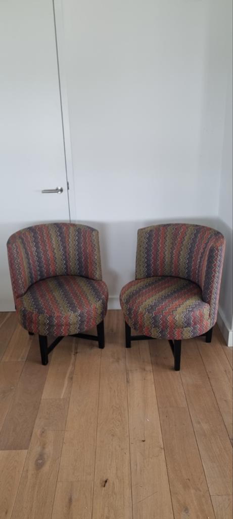 Twee kleurrijke stoelen - Afhalen in Zaltbommel of Uden, Ophalen, Gebruikt, Overige kleuren, Twee