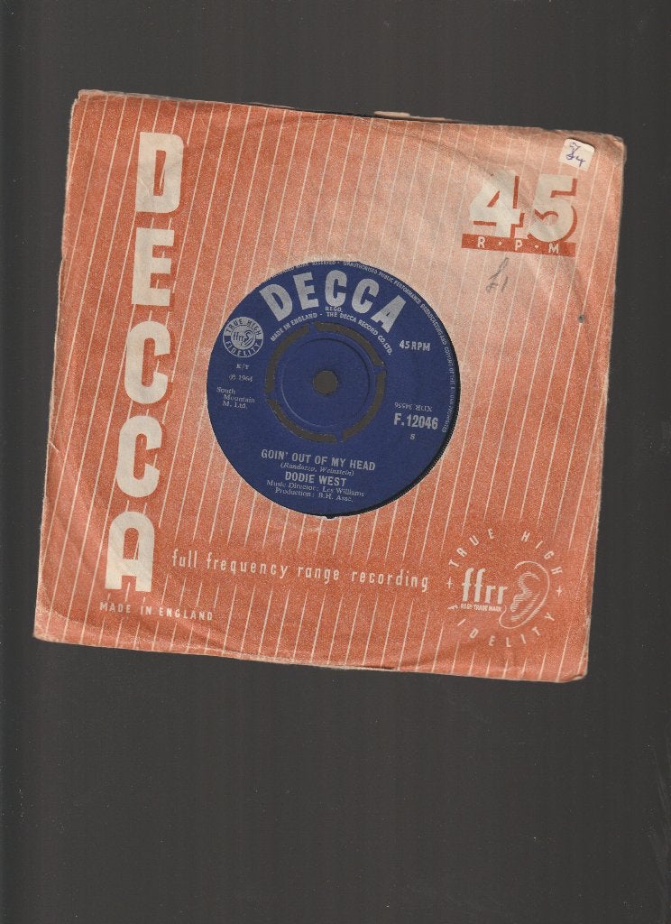 DODIE  WEST  --  GOIN'  OUT  OF  MY  HEAD, Originele persing, Verzenden, Gebruikt, Pop