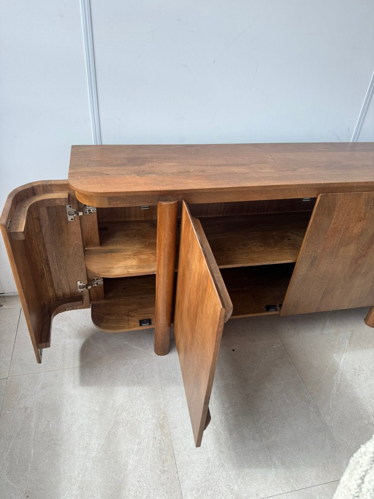 Magazijn leegverkoop | Dressoir Salano 170 cm | massief hout, 3812 RB, 150 tot 200 cm, Nieuw, Ophalen of Verzenden