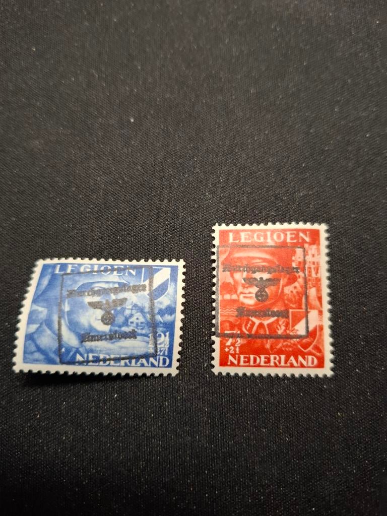 Legioenzegels WO II met bijzondere overprint, Postzegels en Munten, Postzegels | Nederland, Verzenden