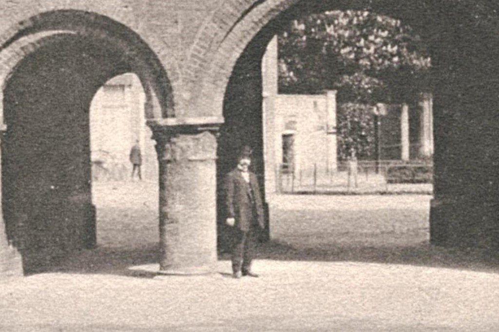 700406 Middelburg Balanspoort Abdij Nette kaart onbeschreven, Ophalen of Verzenden, Voor 1920, Ongelopen, Zeeland