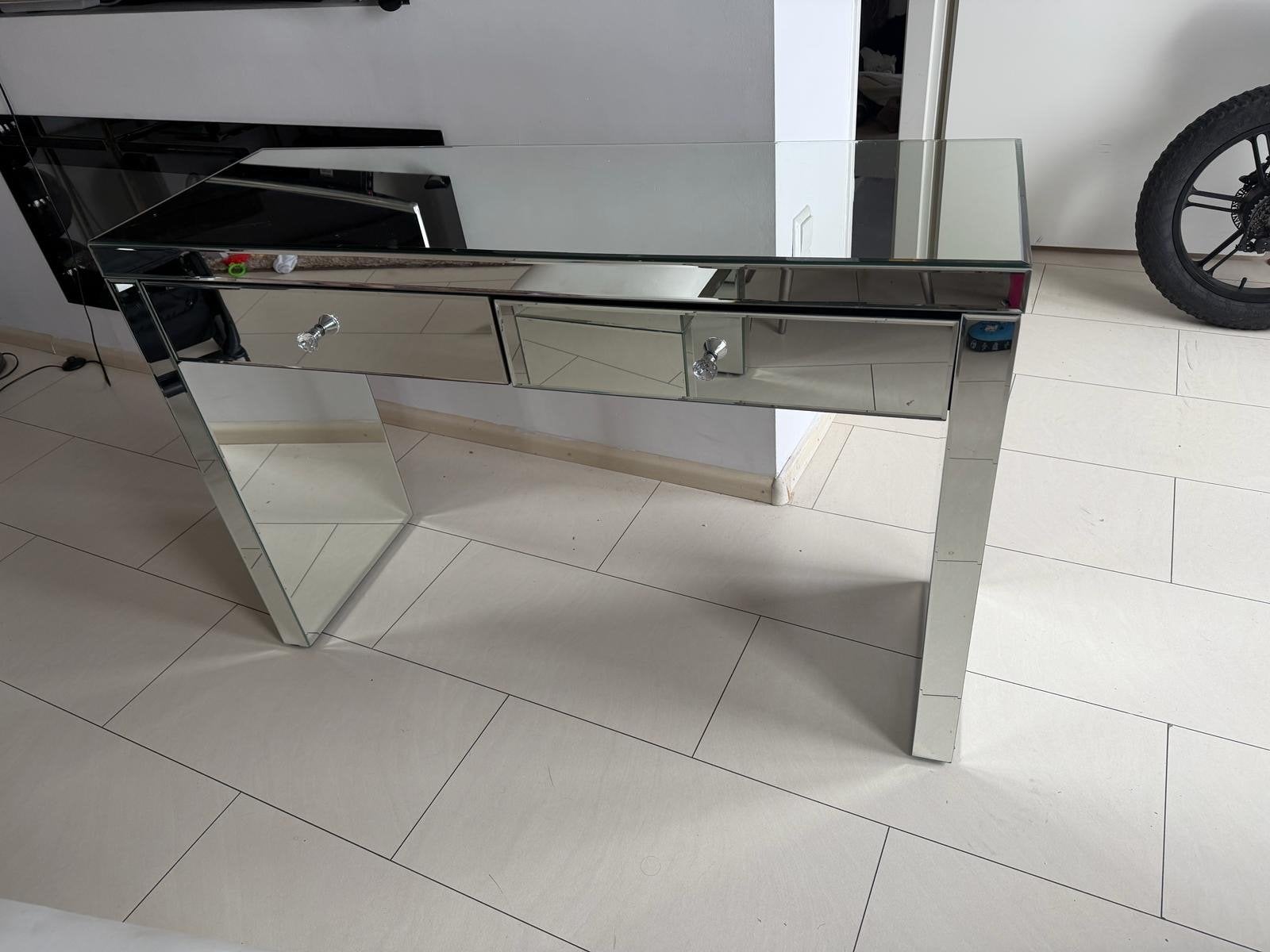 Stijlvol spiegelbureau met twee lades, Ophalen, Overige typen, Met lades, Zo goed als nieuw