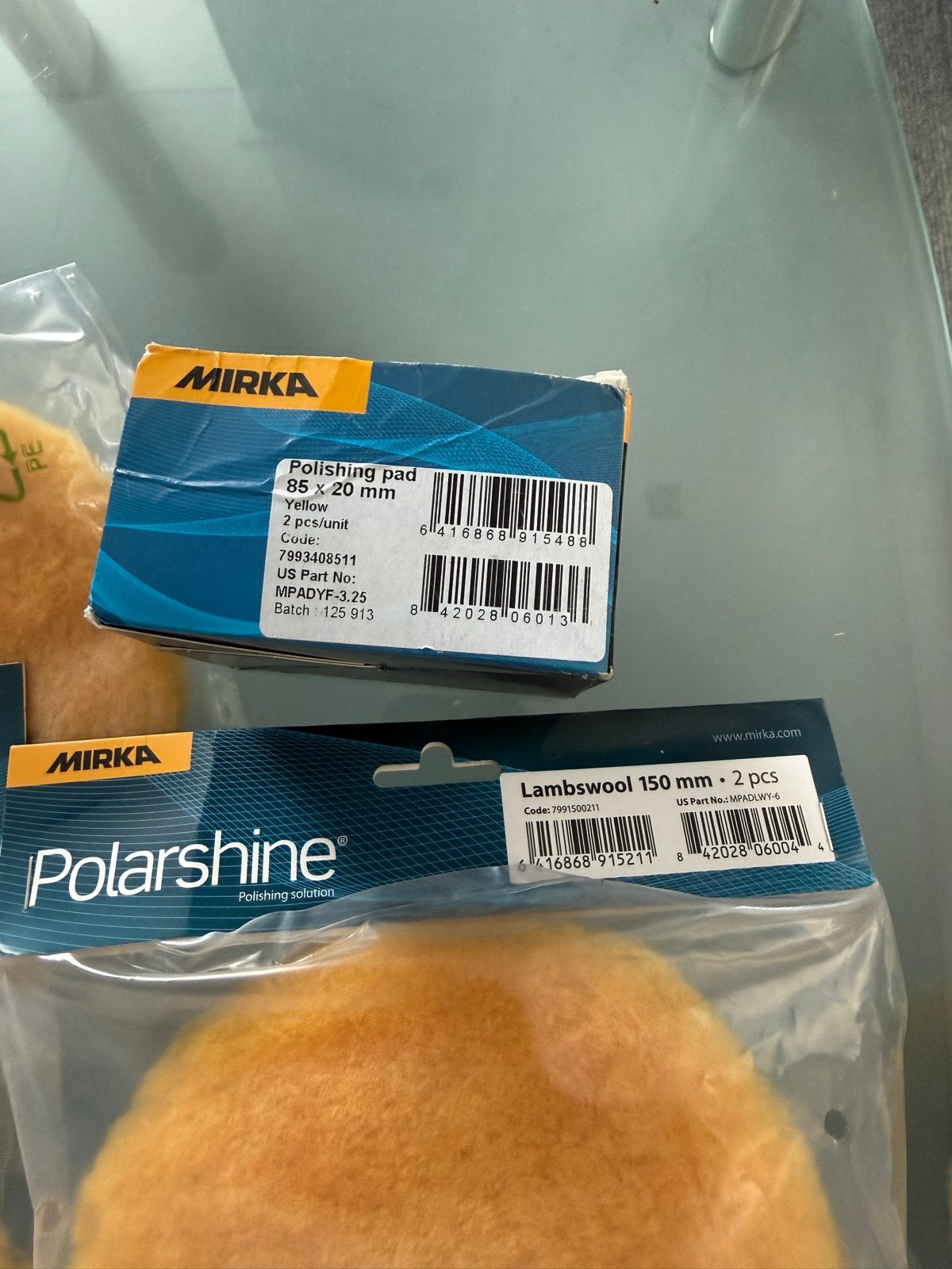 Mirka Polijstpads en Lamswol Pads - Nieuw, Ophalen of Verzenden, Nieuw, Universele onderdelen