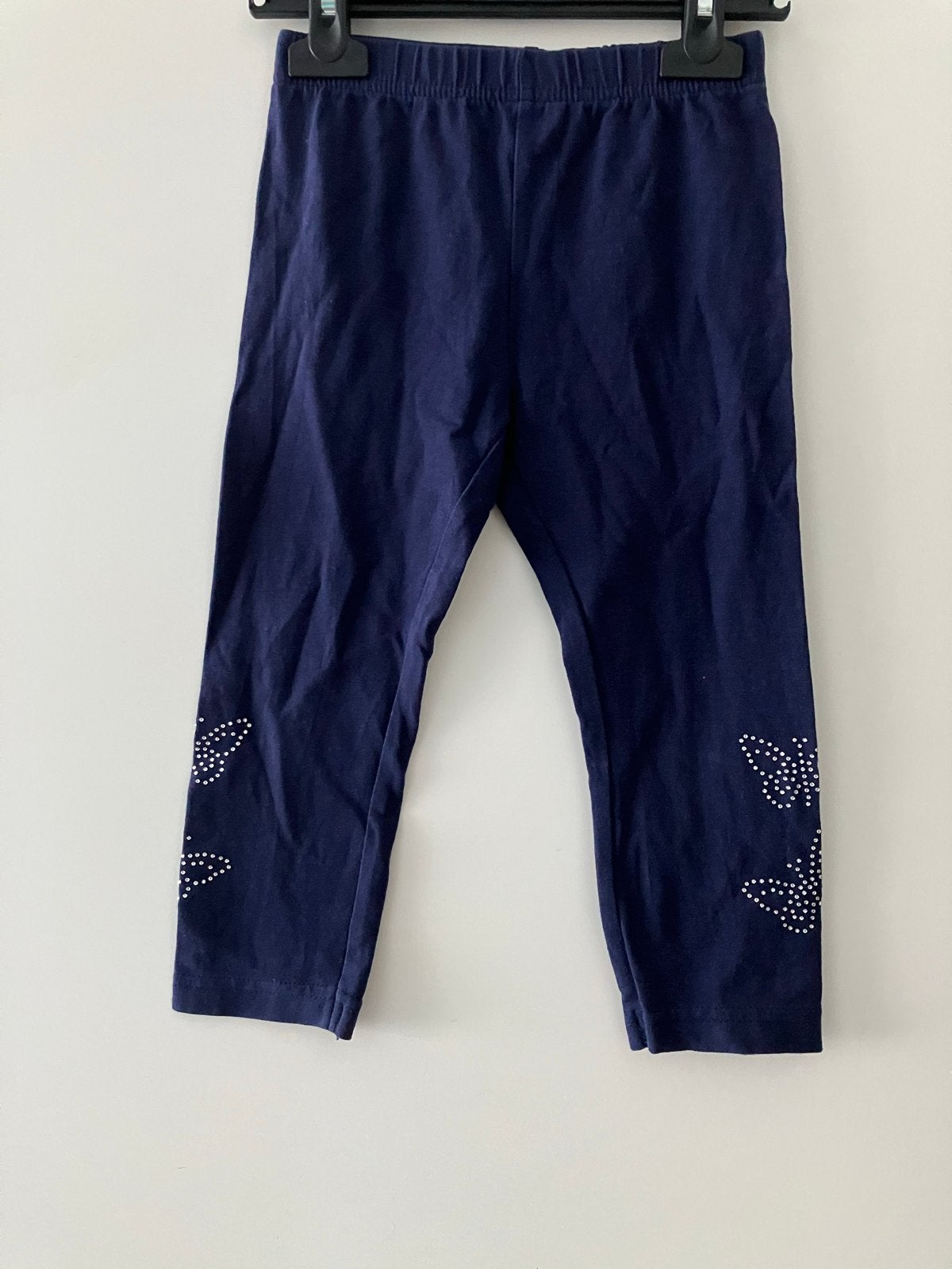 Donkerblauwe Kiki & Koko legging met vlinders maat 116, Ophalen of Verzenden, Zo goed als nieuw, Meisje, Broek