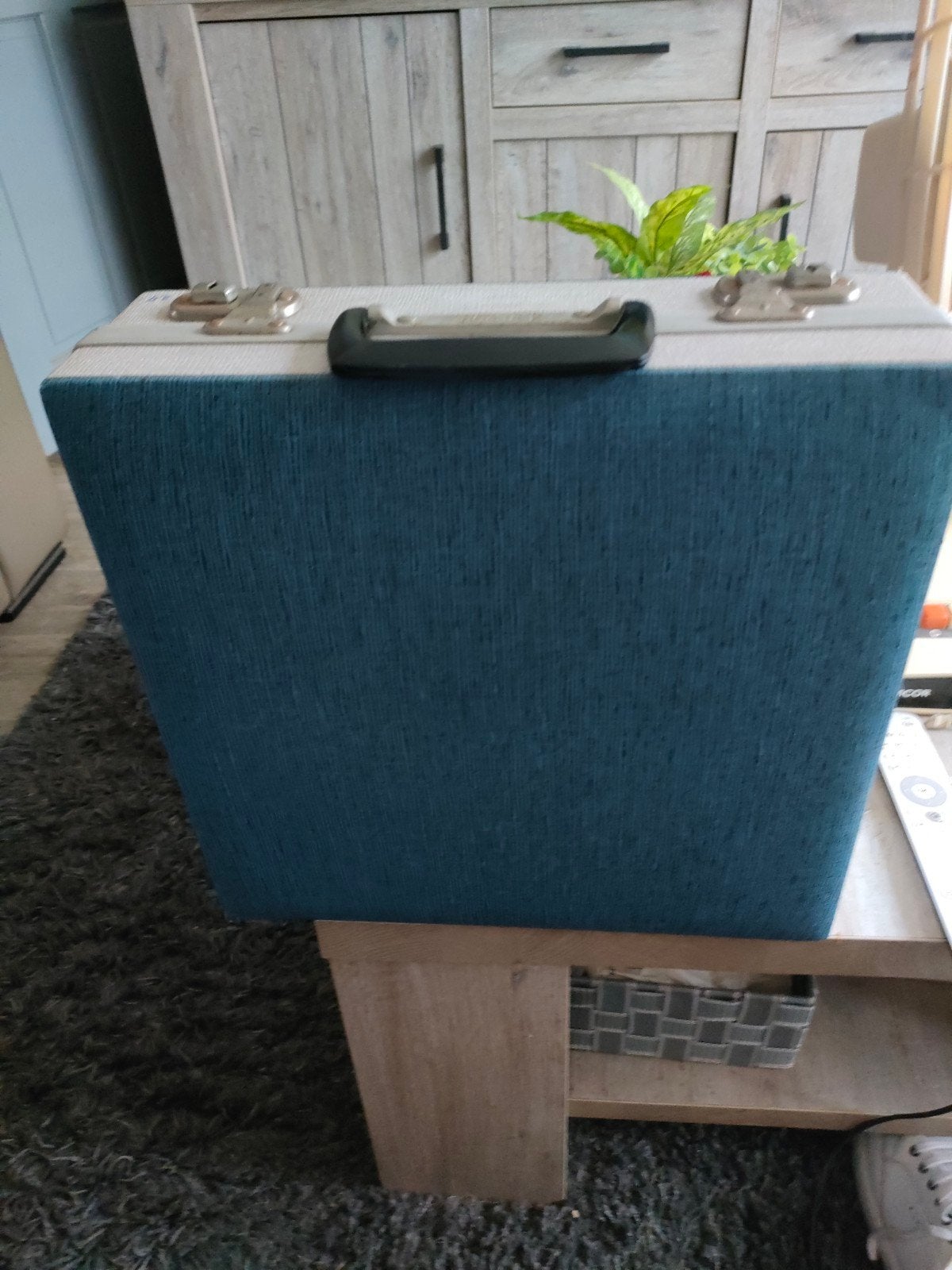 platen koffer jaren 80, Ophalen, Gebruikt, Minder dan 50 cm