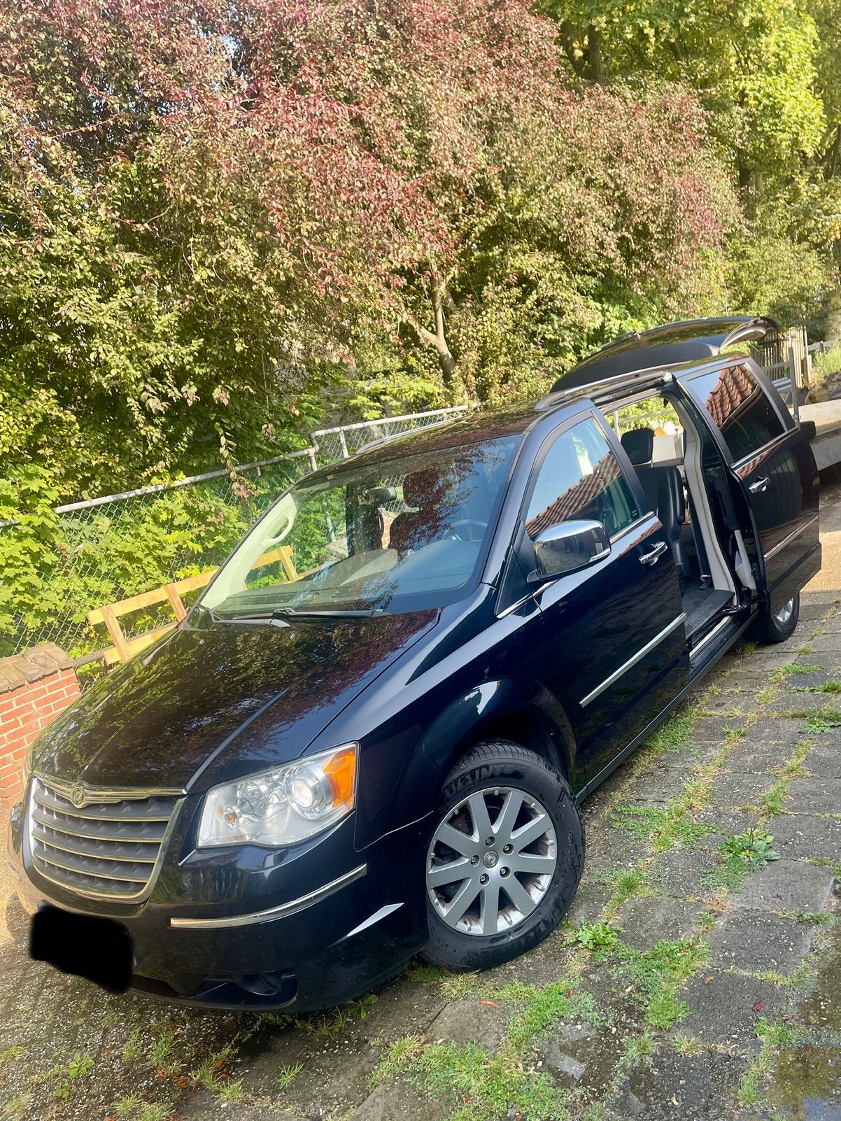 Chrysler Grand Voyager 2.8CRD Limited stow and go, Auto's, Zwart, 4 cilinders, Grand Voyager, Leder