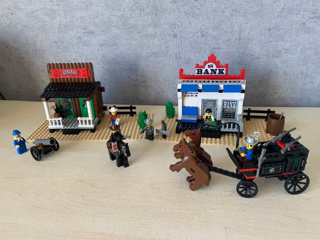 Lego Western 6765 Gold City Junction, Compleet, Gebruikt, Overige thema's, Lego