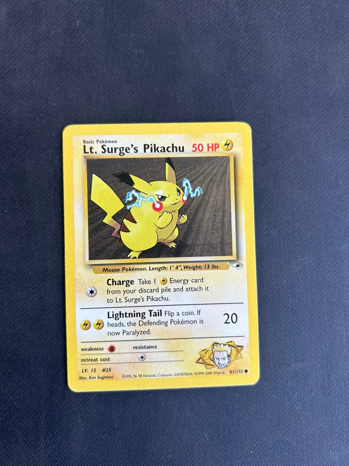 Lt surges pikachu, Ophalen of Verzenden, Nieuw, Losse kaart