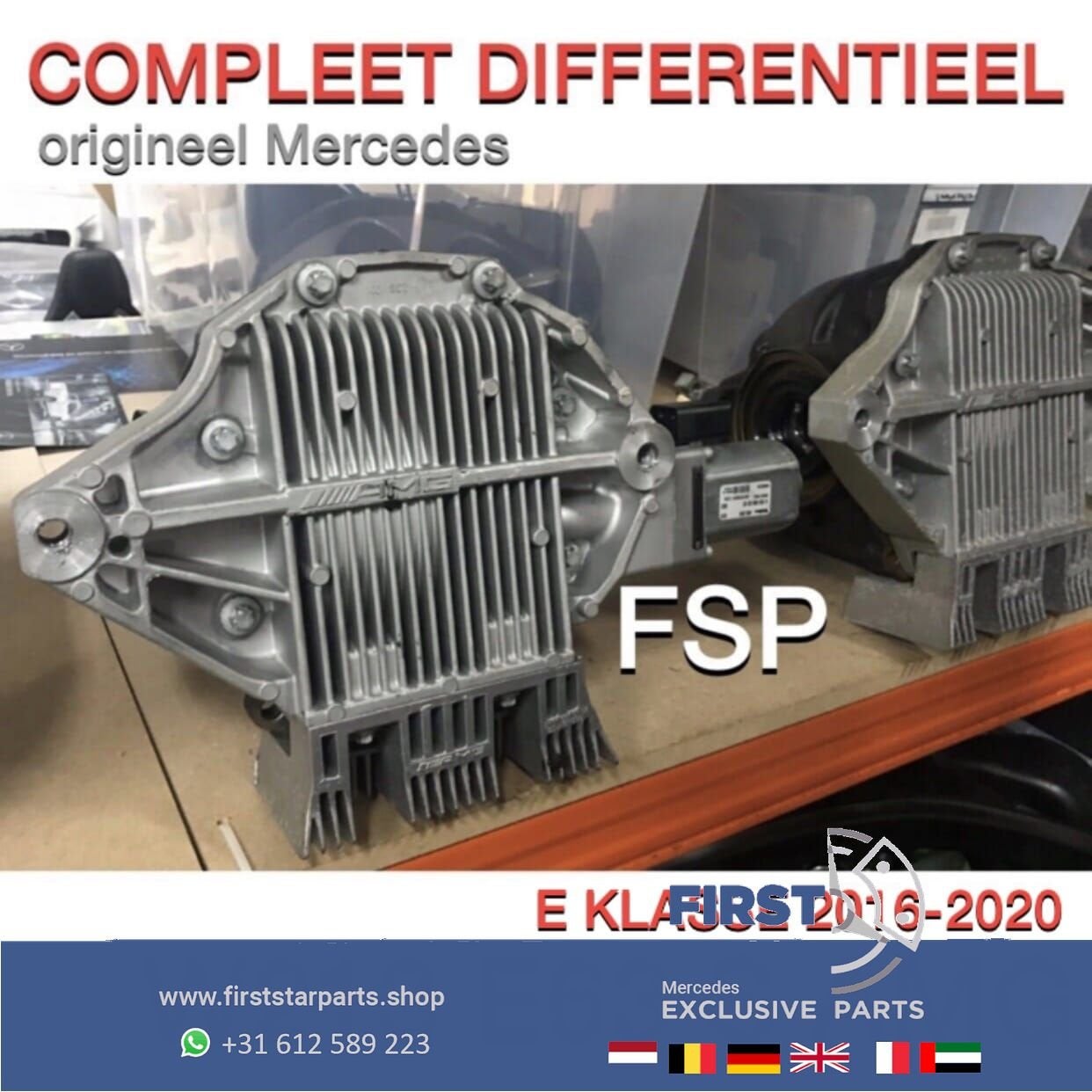 A2133510200 W213 E63 S DIFFERENTIEEL COMPLEET Mercedes E KLA, Auto-onderdelen, Transmissie en Toebehoren, Gebruikt, -, Ophalen of Verzenden
