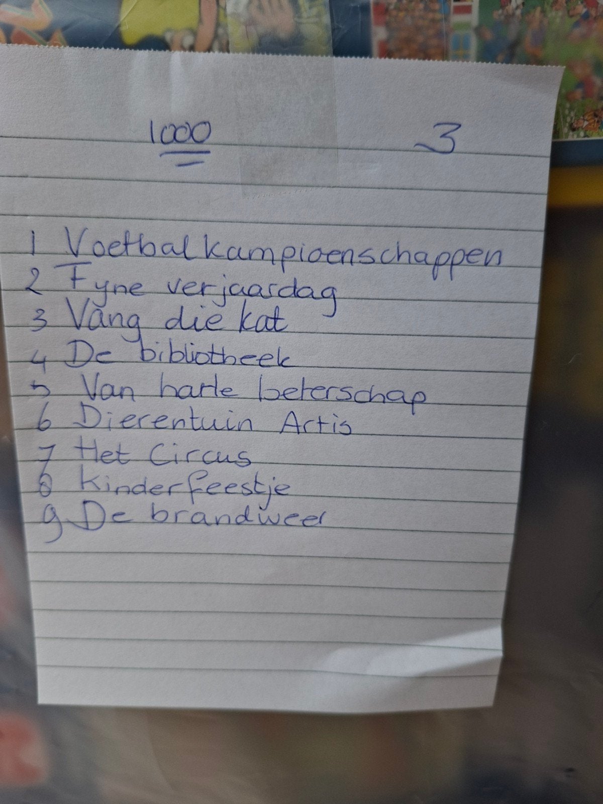 Jan van Haasteren 1000 stukjes puzzel - Diverse thema's, Ophalen, Meer dan 50 stukjes, Zo goed als nieuw, 6 jaar of ouder