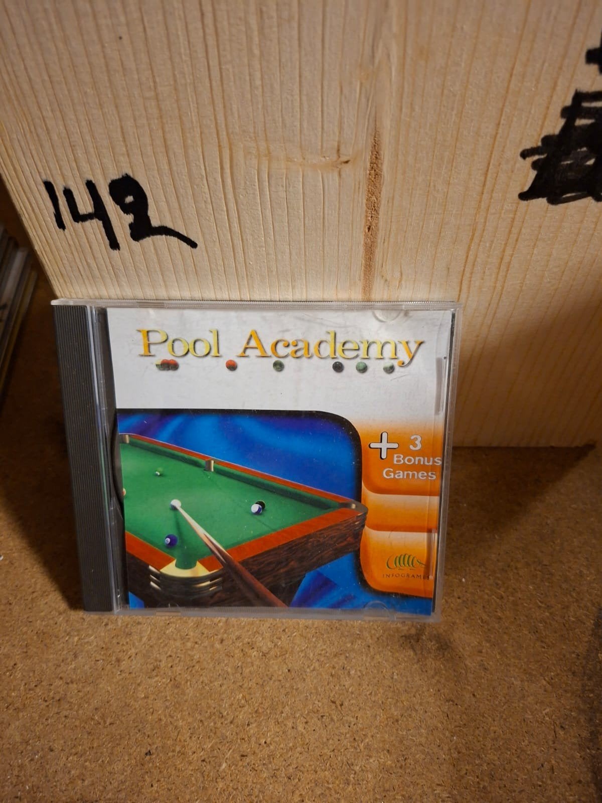 Pool Academy PC CD-ROM - Biljartspel met 3 bonusgames, Gebruikt, Overige genres, 1 speler, Ophalen of Verzenden