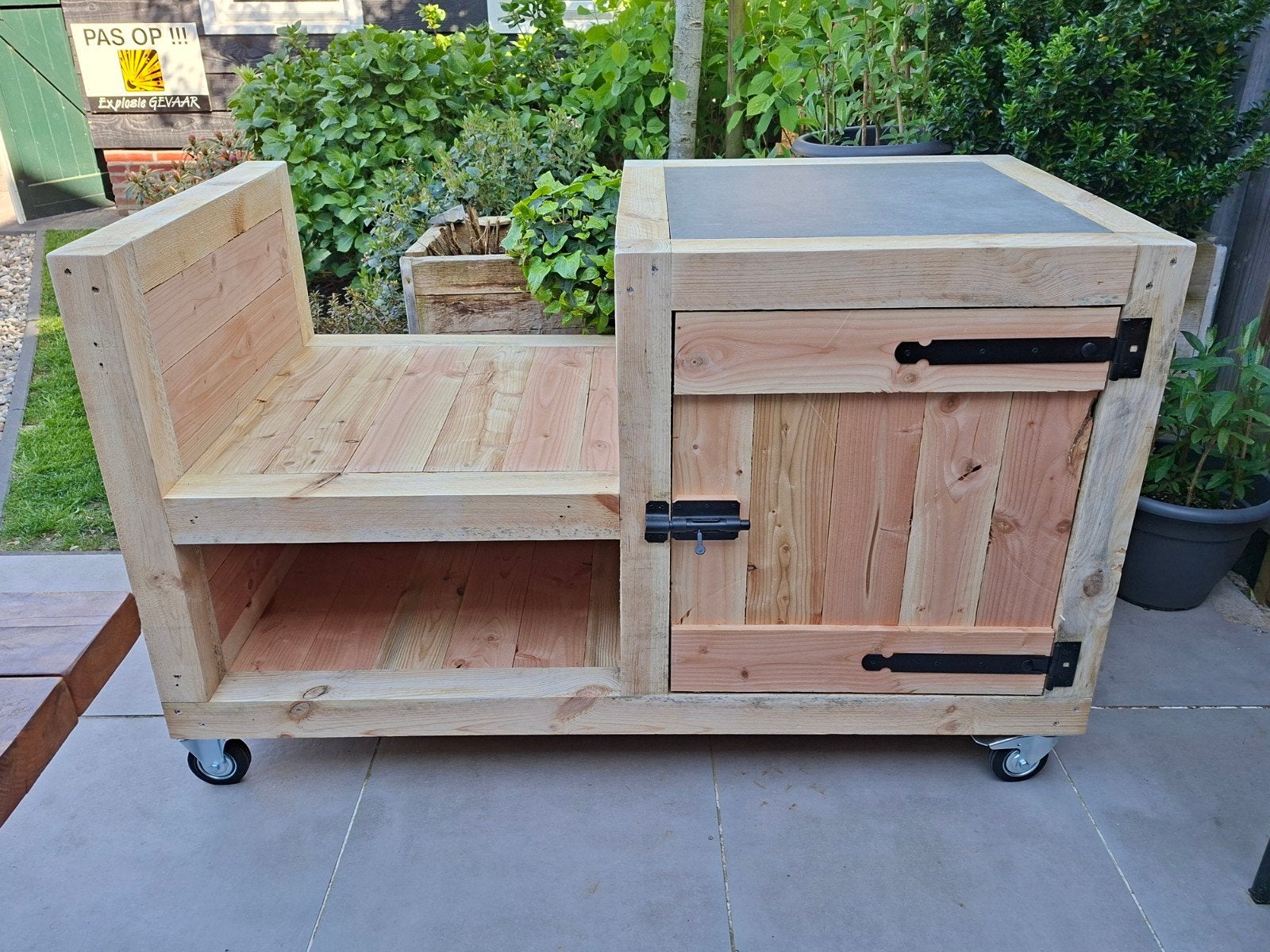 BBQ meubel buitenkeuken, Ophalen, Nieuw, Houtskool, Vrijstaand