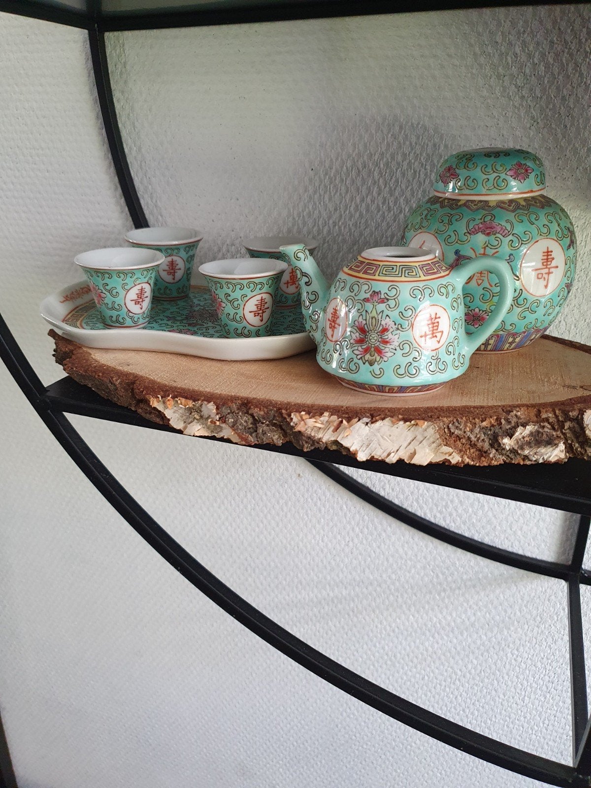 Chinees Mun Shou  mini theeservies., Ophalen of Verzenden
