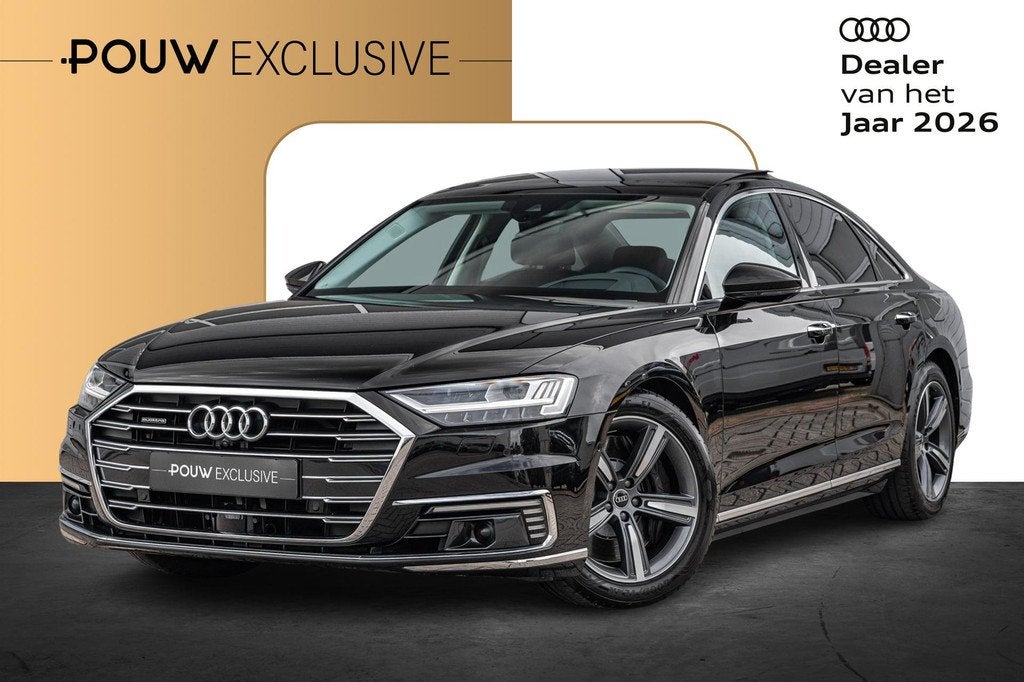 Audi A8 60 TFSIe 449pk quattro | Panoramadak | B&O Audio | 3, Auto's, Audi, Automaat, 14 kWh, 2995 cc, Zwart