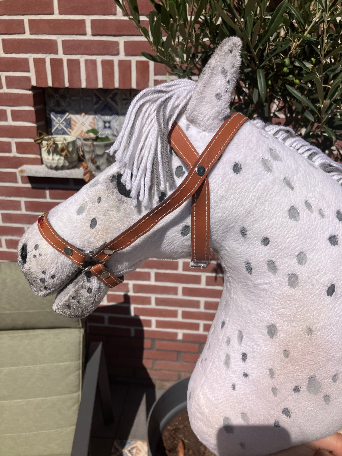 Hobbyhorse set met hoofdstel en borsttuig, Ophalen of Verzenden, Nieuw, Jongen of Meisje