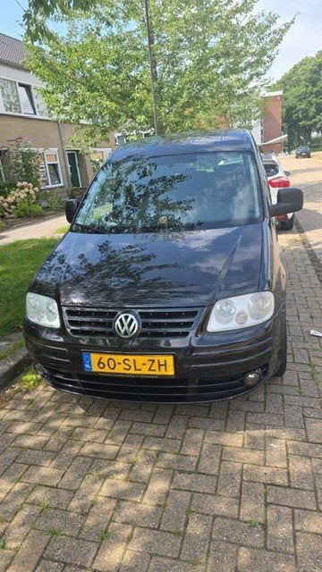 Volkswagen Caddy 1.4 Life 55KW Combi 2006 Zwart, Auto's, Voorwielaandrijving, Stof, 74 pk, 4 cilinders