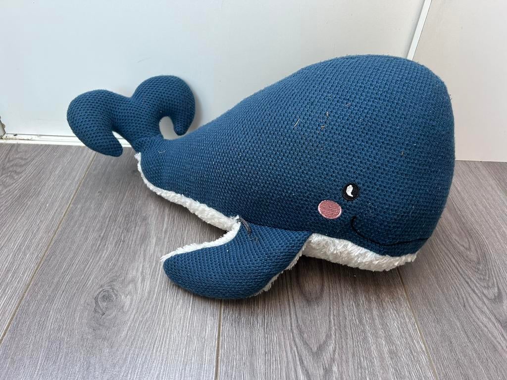 Hema walvis knuffel groot, Ophalen of Verzenden, Zo goed als nieuw, Overige typen