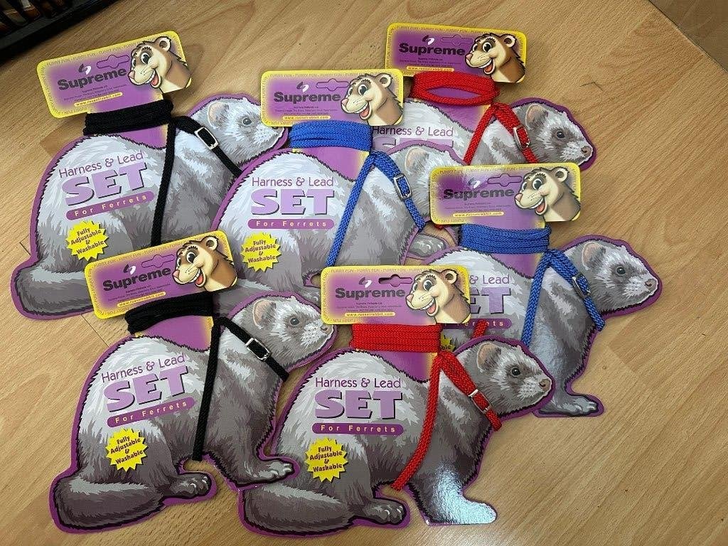 6 x Frettentuigje + lijn Supreme in 3 verschillende kleuren, Supreme, Nieuw, Ophalen of Verzenden, Verzorging