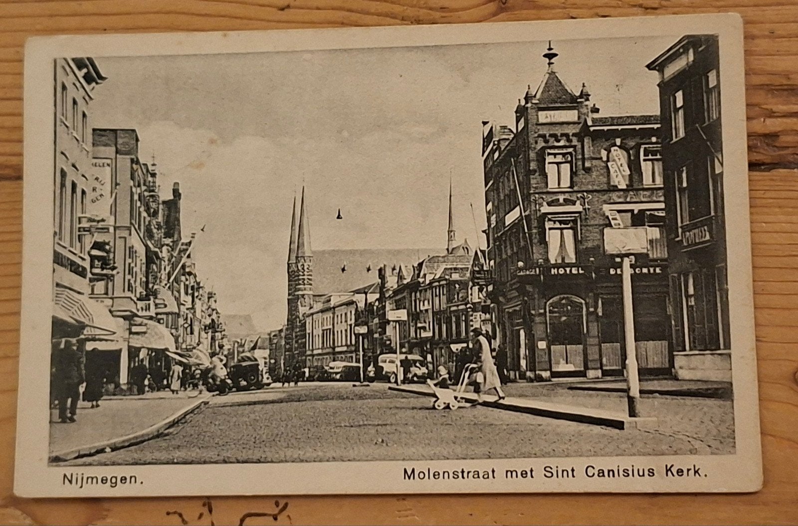 Nijmegen Molenstraat 1939 aan militair gestuurd  oostfront, Ophalen of Verzenden, Landmacht, Nederland, Foto of Poster