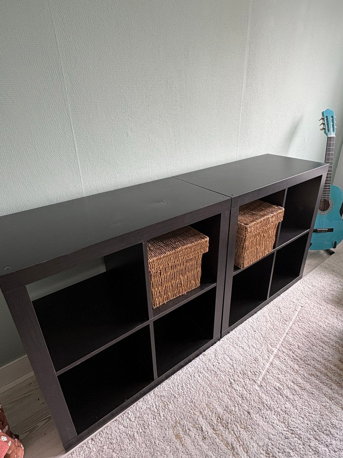 IKEA Kallax Kast (2 stuks) - Donkerbruin, Huis en Inrichting, Ophalen, Gebruikt