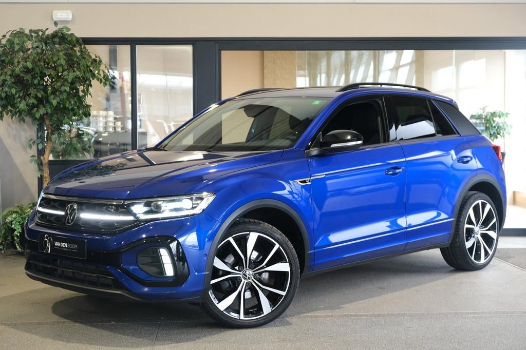 Volkswagen T-Roc 1.5 TSI DSG 2x R-Line Facelift IQ Led Navi, Auto's, Volkswagen, 150 pk, Blauw, Origineel Nederlands, Bedrijf