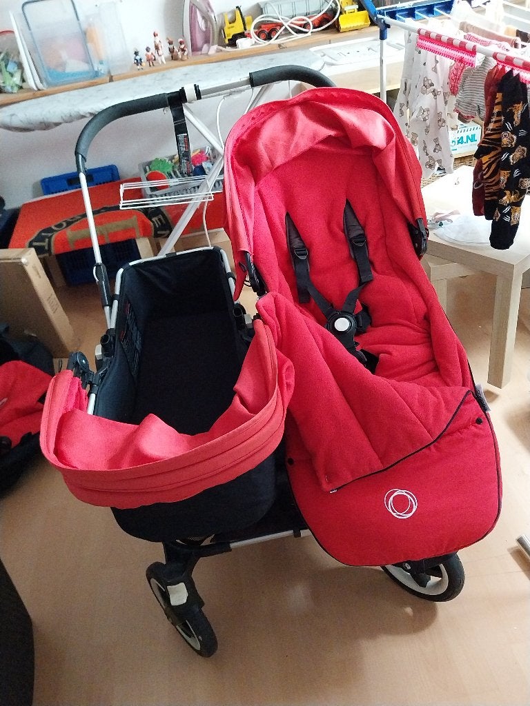 Tweeling kinderwagen, Kinderen en Baby's, Kinderwagens en Combinaties, Ophalen, Gebruikt, Bugaboo, Combiwagen